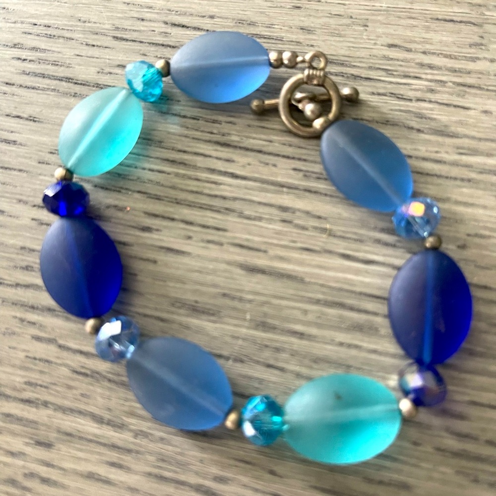 Sea-glass bracelet